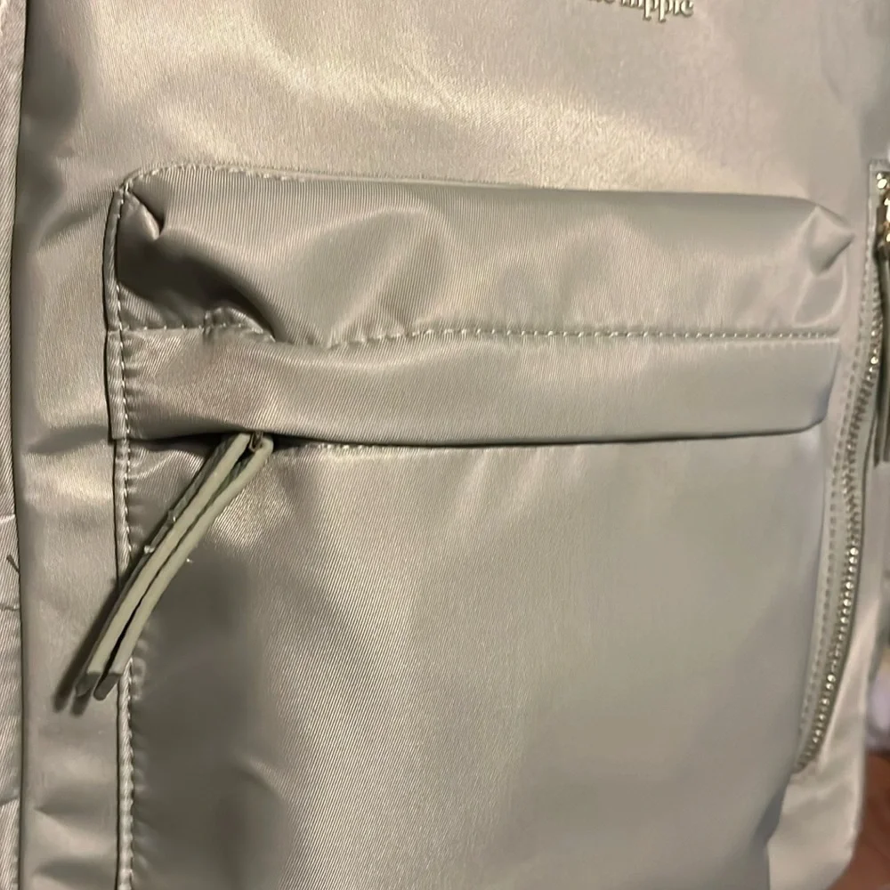 Haute Hippie Green On the Go Backpack Viral Decorative Beige Strap NWT